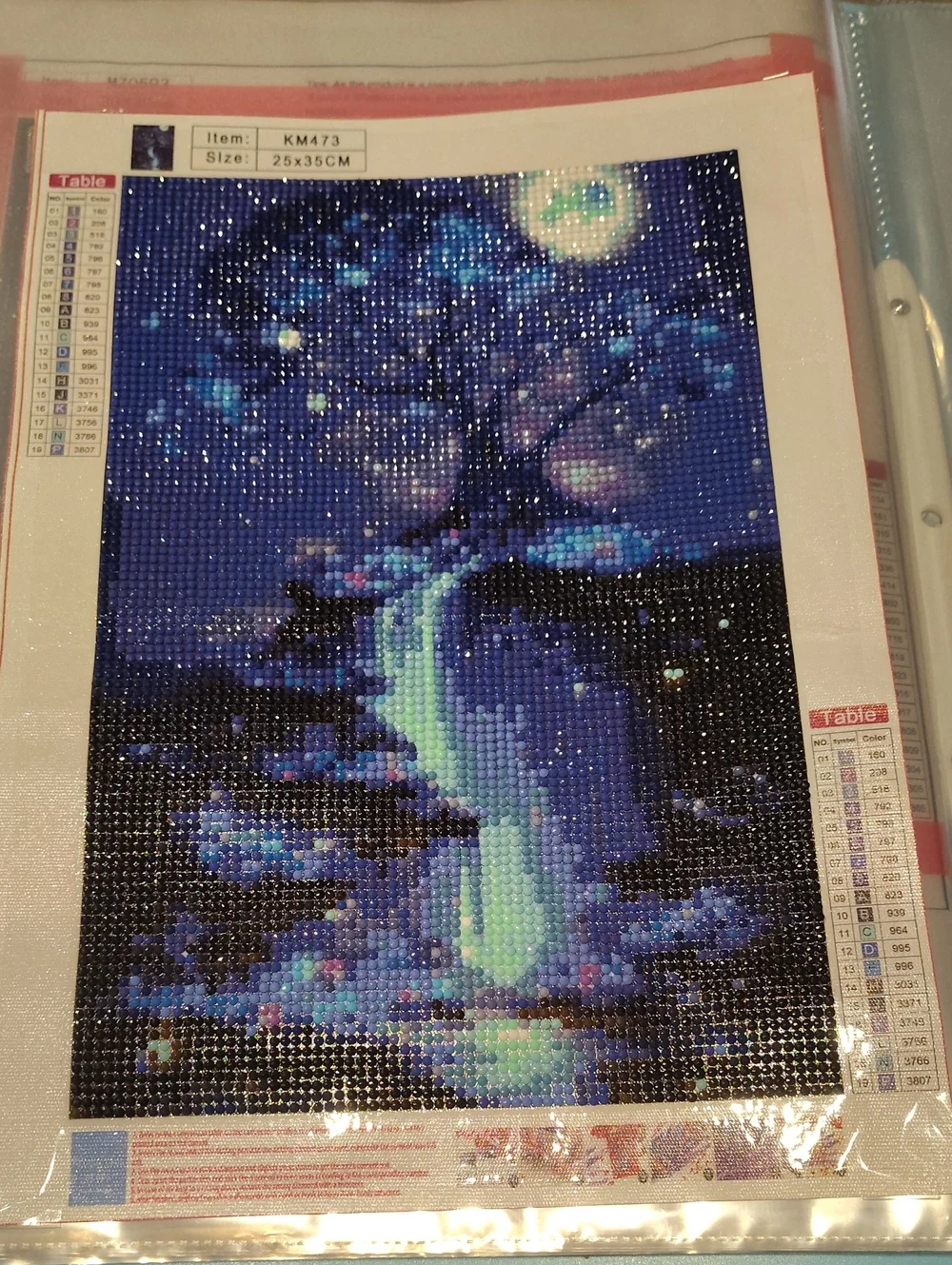 Blue Night Sky Diamond Art Wall Decor